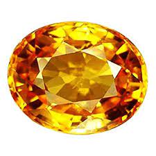 Yellow topaz gemstone