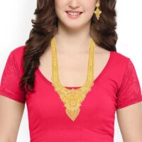 long necklaces for saree