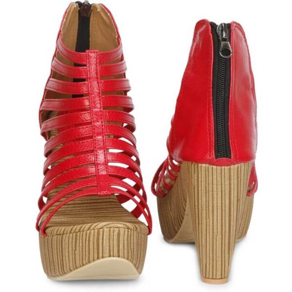 red grey heels