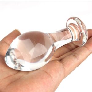 female glass butt plug