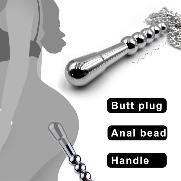 Spanking BDSM Whip with Chain Anal Plug - Image 4