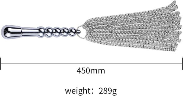 Spanking BDSM Whip with Chain Anal Plug - Image 2