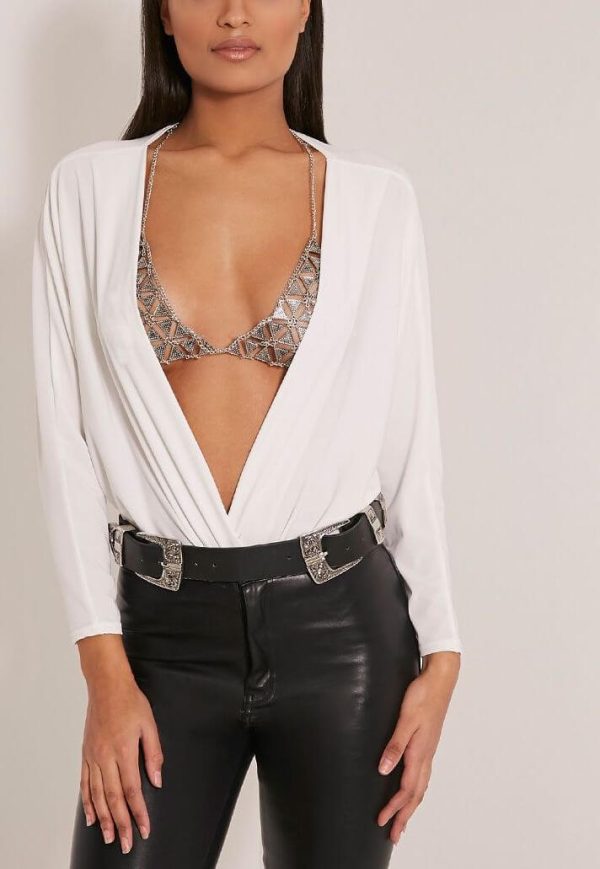 Silver Body Bra Chain Jewellery - Image 2