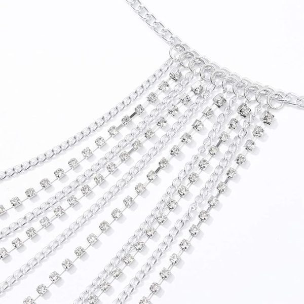 Boho Crystal Layered Waist Beach Belly Body Chain - Image 4