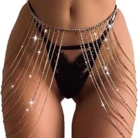 Boho Crystal Layered Waist Beach Belly Body Chain