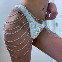 Boho Crystal Layered Waist Beach Belly Body Chain