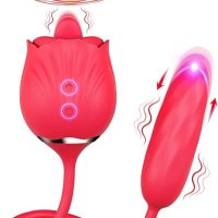 Rose Sex Stimulator Vibrating Dildo for Women