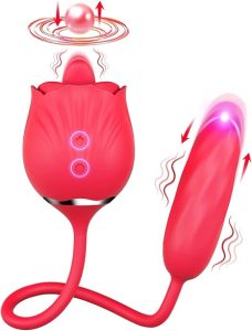 Rose Sex Stimulator Vibrating Dildo for Women