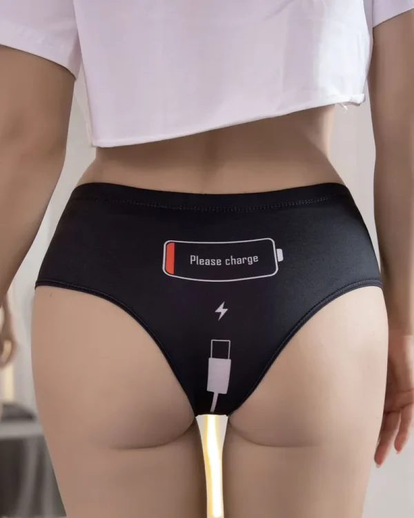 Please Charge Printed Hipster Panties For Women - Image 5