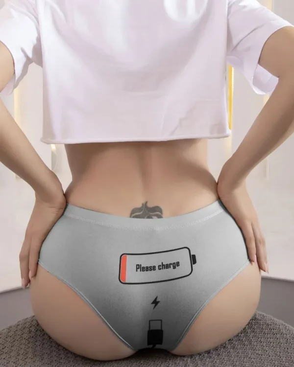 Please Charge Printed Hipster Panties For Women - Image 8