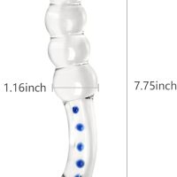 Glass Dildo Anal Plug for G-Spot Stimulation