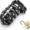 leather chastity cage
