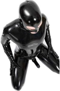 zentai leather catsuit