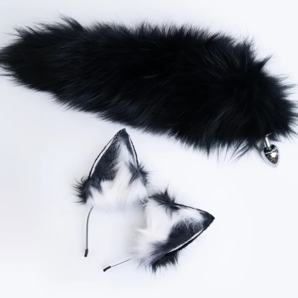 Midnight Black Tail Butt Plug Sex Toy - Image 4