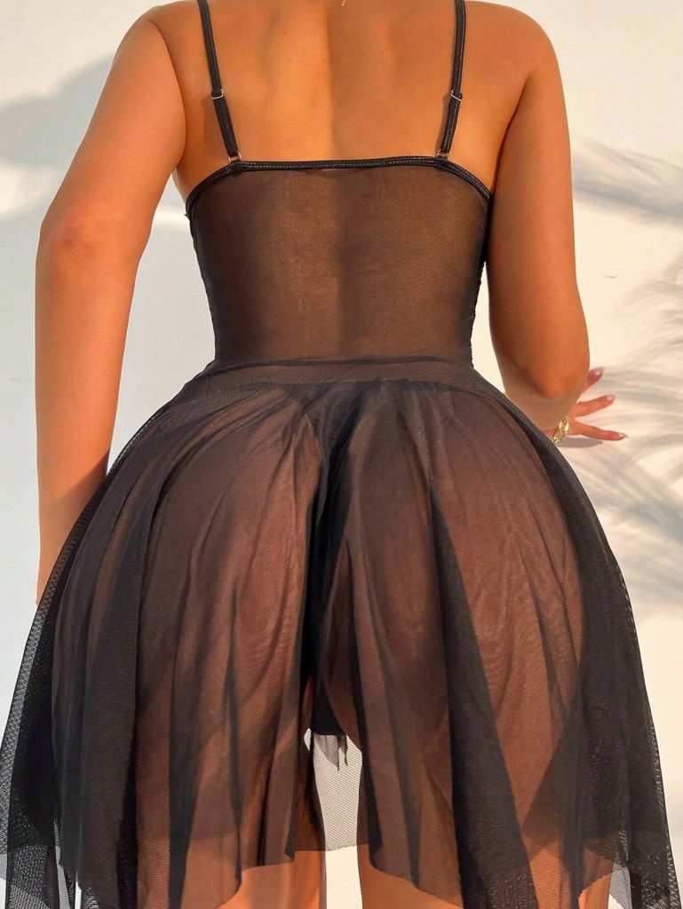 black net babydoll