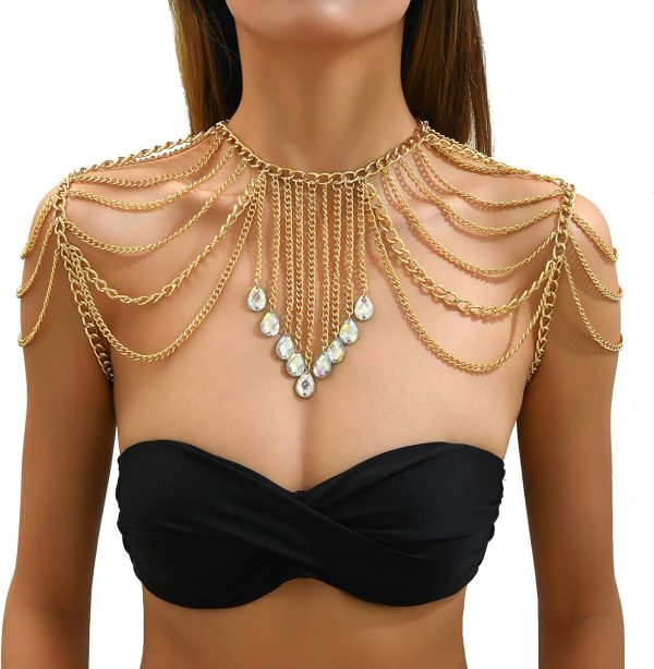 crystal shoulder chain