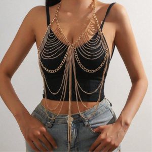 body bra chain for women