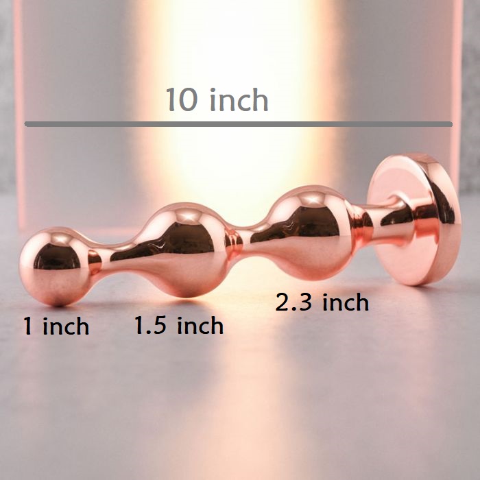 gold color anal butt plug