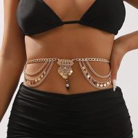 Stylish Gold Plated Maharani Belly Body Chain