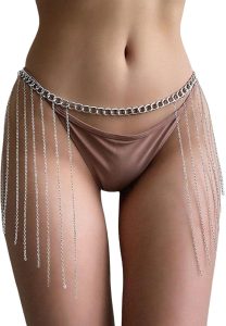 silver belly chain