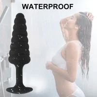 Premium Silicone Anal Butt Plug With Beads