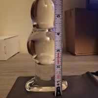 Large Gourd Shape Glass Anal Butt Plug