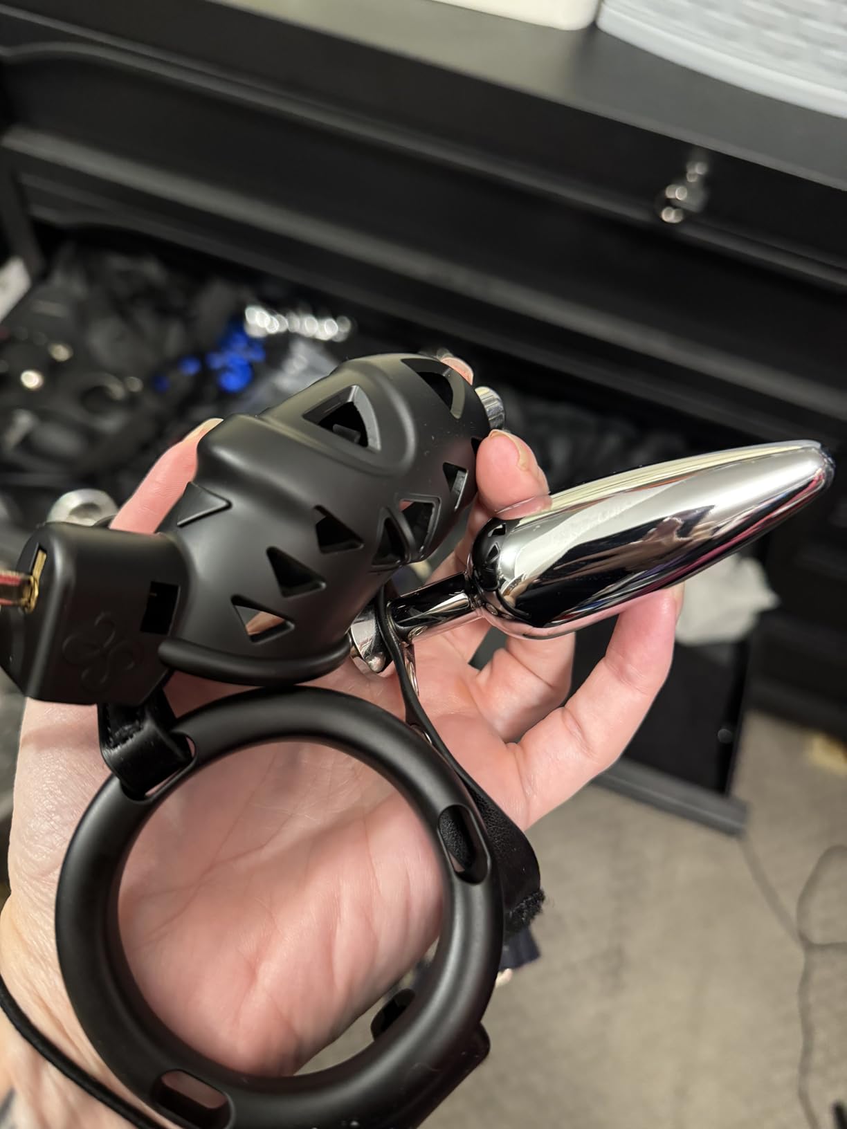 real strap on harness butt plug