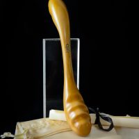 Twist Double Bulb Cheery Large Wood Dildo