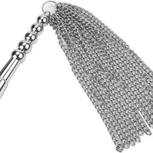 Metal Anal Butt Plug With Chain Whip