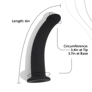 6 inch Strap-on Dildo With Leather Harness