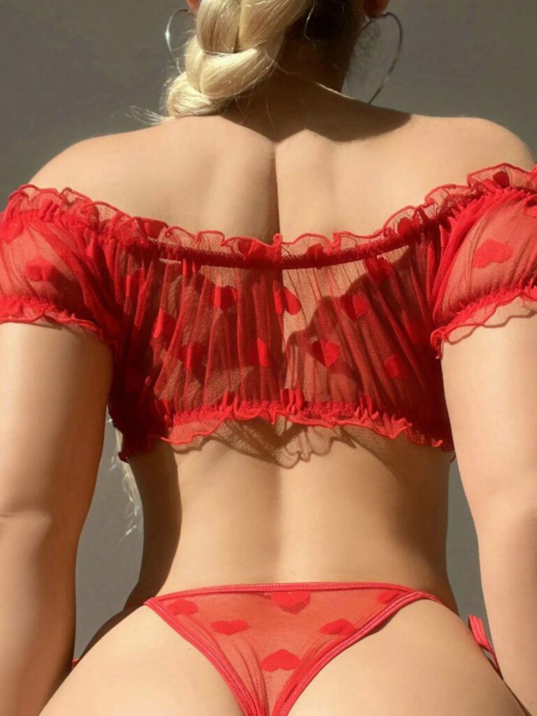 sexy red thong panty