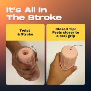 Grip close-ended stroker For Men