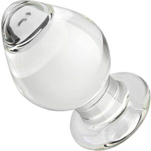 Mushroom Shape Hollow Glass Anal Butt Plug