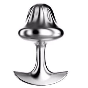 mushrom shape steel butt plug