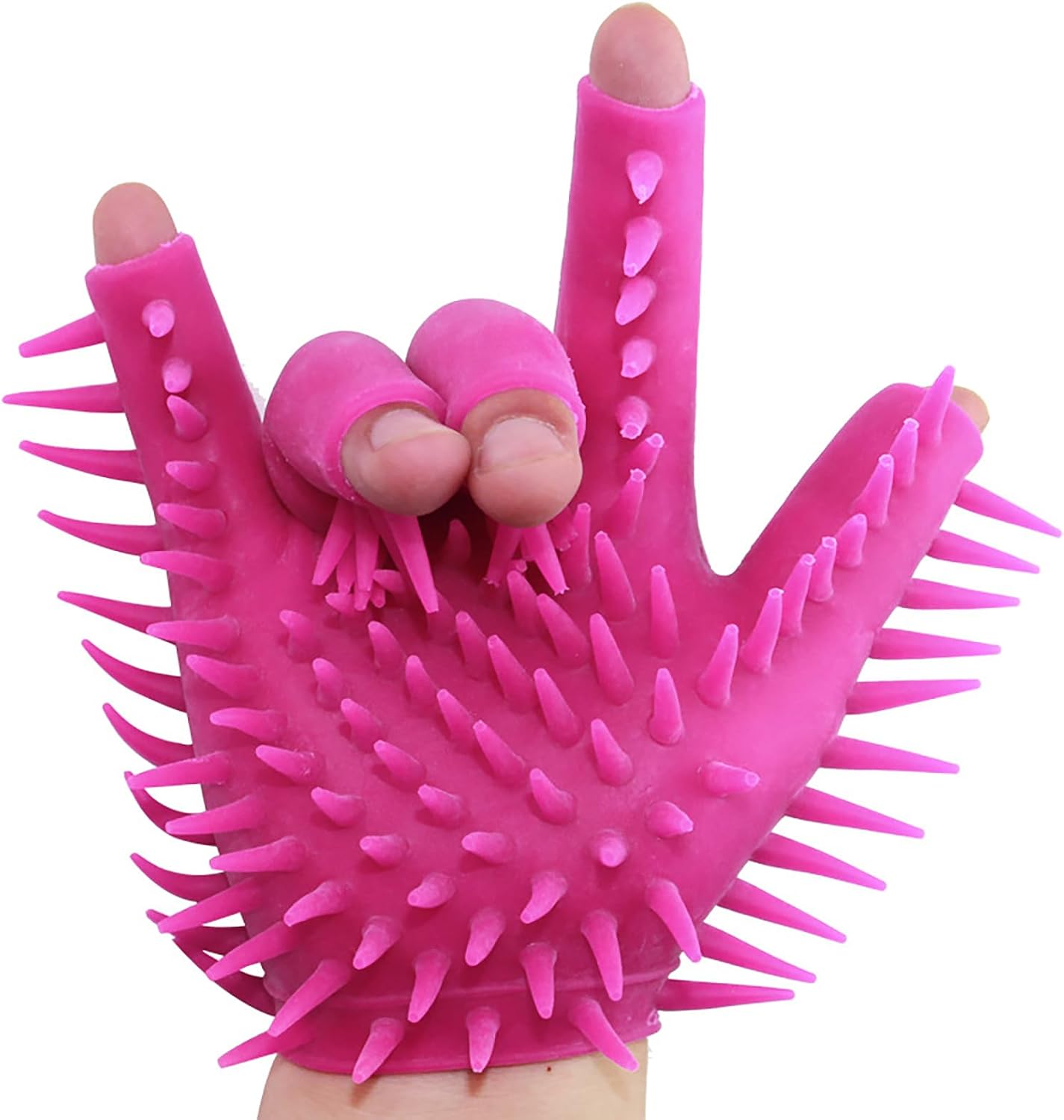 silicone glove with spikes